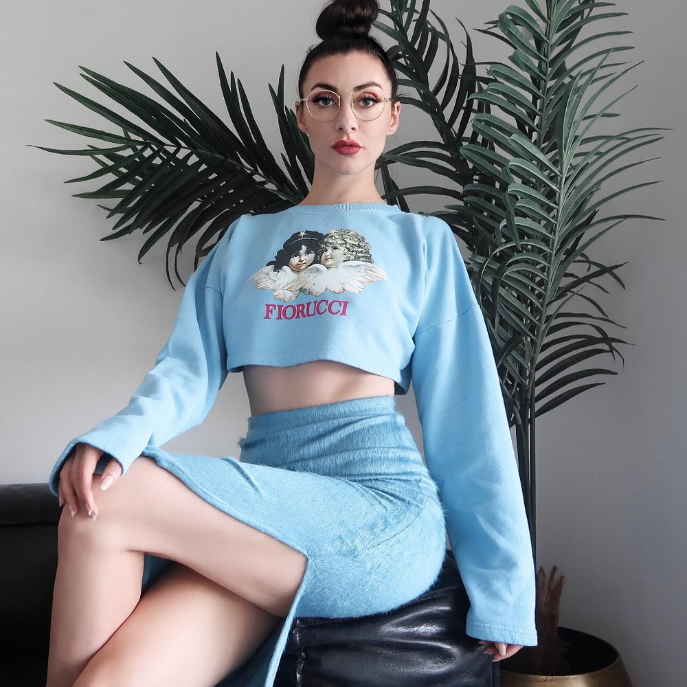 Fiorucci Super Cropped Sweatshirt